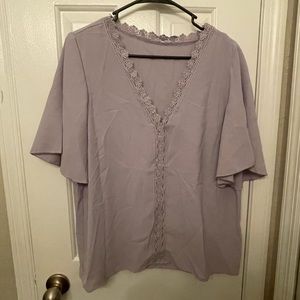 Lavender lace blouse